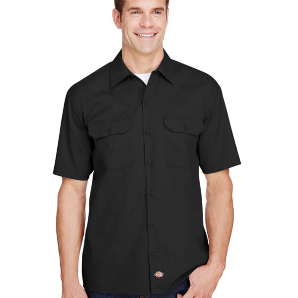 Men's FLEX Short-Sleeve Twill Work Shirt Thumbnail