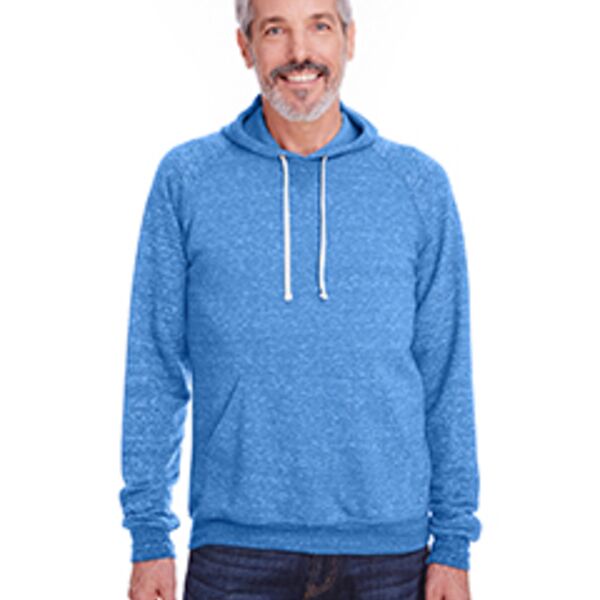 Adult Snow Heather Raglan Hooded Sweatshirt Thumbnail