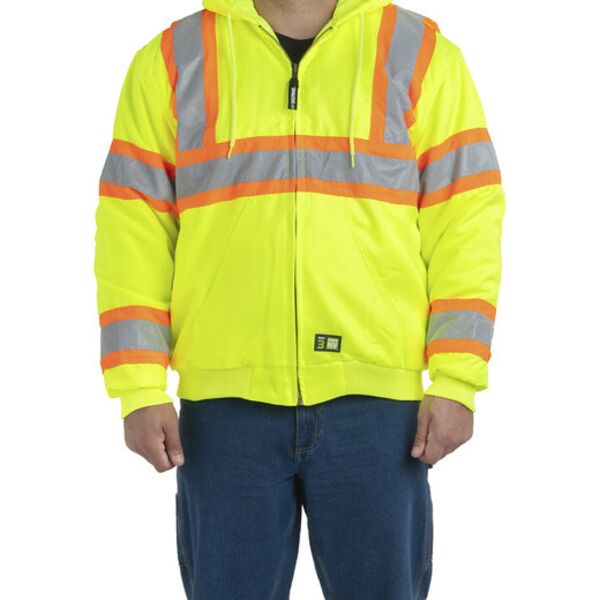 Men's Hi-Vis Class 3 Hooded Active Jacket Thumbnail