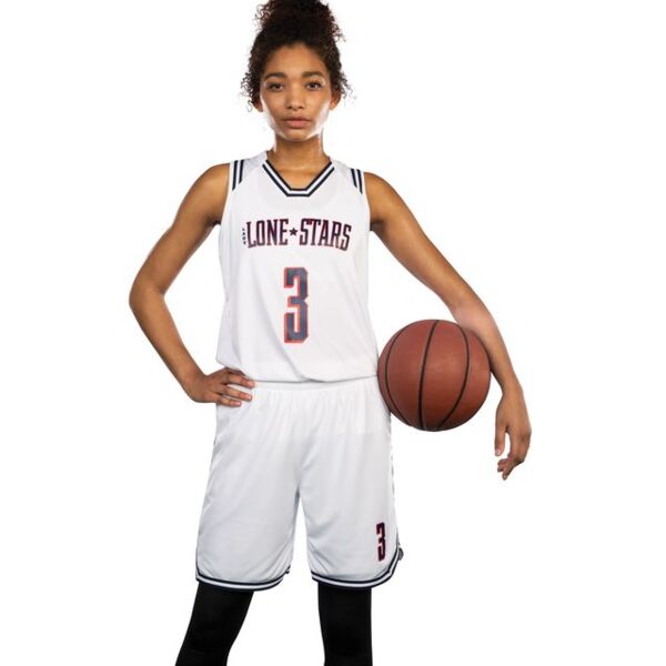 Ladies Retro Basketball Jersey Thumbnail