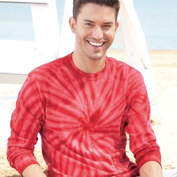 Cyclone Pinwheel Tie-Dyed Long Sleeve T-Shirt Thumbnail