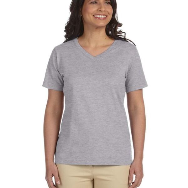 Ladies' Premium Jersey V-Neck T-Shirt Thumbnail