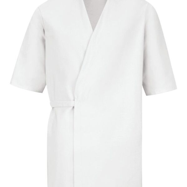 Men's Collarless Poplin Butcher Wrap Thumbnail