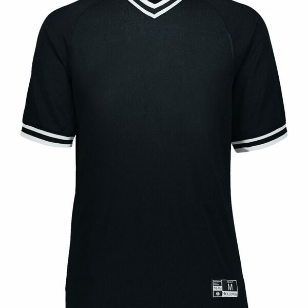 Youth Retro V-Neck Baseball Jersey Thumbnail