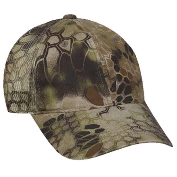 Garment Washed Camo Mesh Back Cap Thumbnail