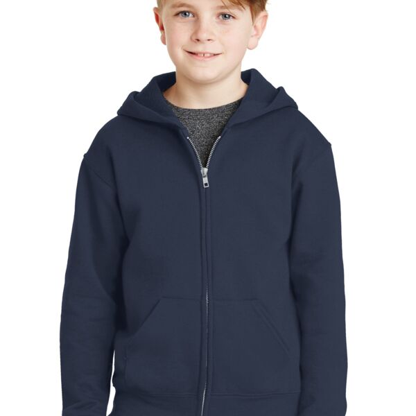 Youth NuBlend Full Zip Hooded Sweatshirt Thumbnail