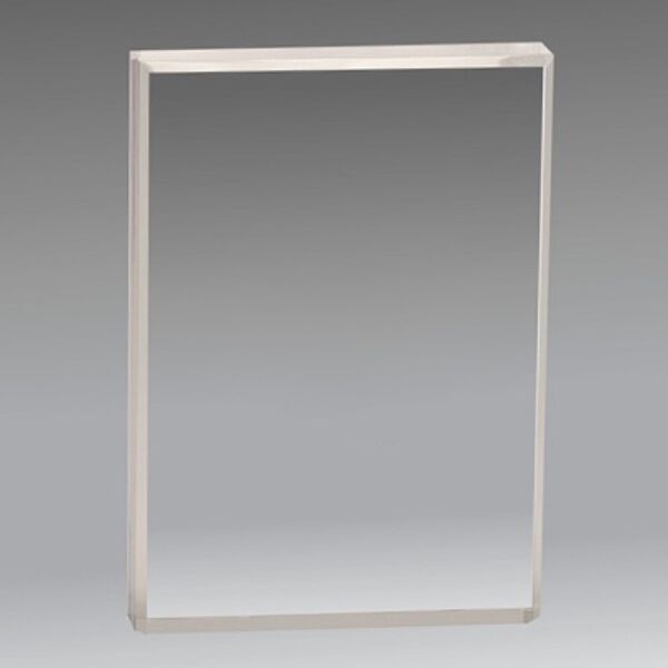 Clear Acrylic Paperweight w/ Beveled Edges Thumbnail