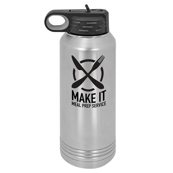 Polar Camel 32oz Water Bottle - Stainless Steel Thumbnail