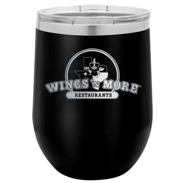 12oz Powder Coated Stemless Wine Glass Thumbnail
