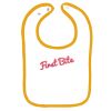 Infant Contrast Trim Terry Bib Thumbnail