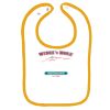Infant Contrast Trim Terry Bib Thumbnail